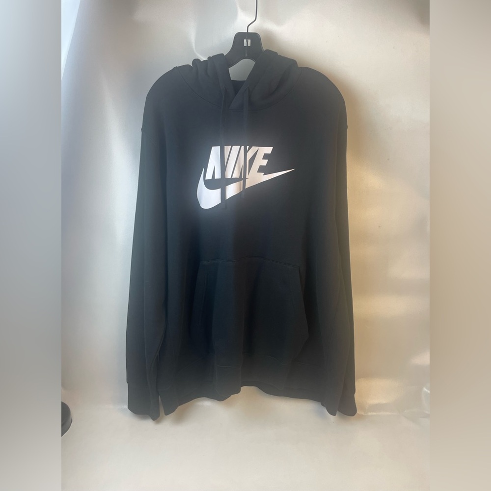 Nike Black Pullover with White Logo Sz 2XL